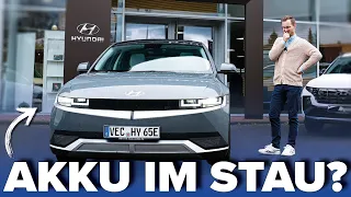 Stau-Test mit dem Hyundai IONIQ 5: Was passiert, wenn man mit einem Elektroauto in den Stau gerät?😰🕑