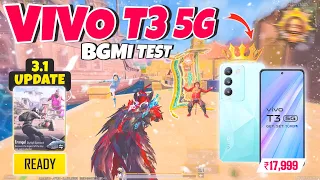 🔥Vivo T3 5G BGMI Test ( Aladdin Mode 3.1 ) With Fps!! Dimensity 7200