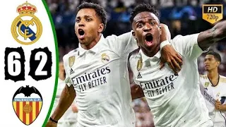 Real Madrid vs Valencia 6-2 Highlights & All Goals 2024 HD 🔥 Vinicius Junior Goal