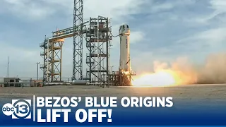 Jeff Bezos' Blue Origin NS-15 lifts off