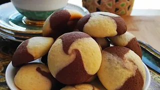 Two-color cookies "Spirals". Delicious, beautiful and easy to prepare 👍