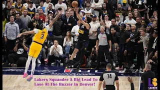 Lakers-Nuggets Game Two Postgame And NightCap With Joe Soro! Lakers Go Back Home Down 2-0 To Denver!