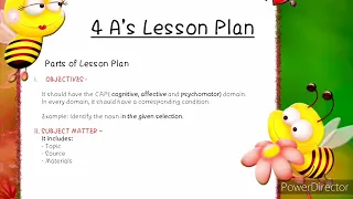 4A'S LESSON PLAN