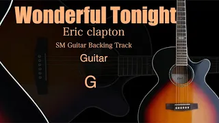 Eric Clapton - Wonderful Tonight - Acoustic Backing Track in G With Chords