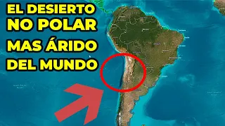 En este círculo rojo se encuentra el desierto NO POLAR más árido del MUNDO