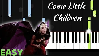 Come Little Children - EASY Piano Tutorial - Tunes With Tina