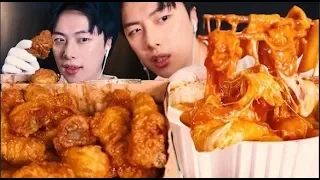 엽떡 중국당면 허니콤보치킨 리얼사운드 먹방ASMR | CHEESE TTEOKBOKKI & CHICKEN MUKBANG EATING SHOW