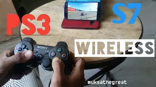Wireless connect PLAYSTATION 3 REMOTE CONTROL TO SAMSUNG S7/S8/Note8