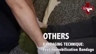 Feet Immobilisation Bandage | Singapore Emergency Responder Academy, First Aid and CPR Training