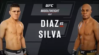 EA Sports UFC 3 - Nick Diaz vs Anderson Silva - Gameplay (HD) [1080p60FPS]