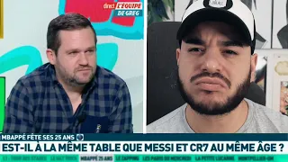 "Mbappe à la table de Messi et Ronaldo" (C'est interdit de dire ça..)