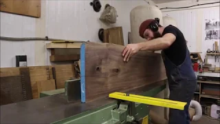 Making a Live edge Dining table, Black walnut.