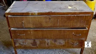 extreme restoration of a chest of drawers, in art deco style (Atezr P20 plus)