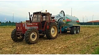 [GoPro] FiatAgri 100/90 & Grazioli Europa 160 - Spargimento liquame 201 *HD*