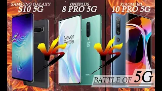 SAMSUNG S10 5G VS ONEPLUS 8 PRO 5G VS XIAOMI MI 10 PRO 5G | 2020