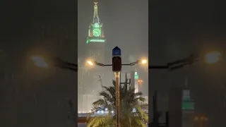 Heavy rain in makkah|Beautiful seen in makkah rain🌧️|barishvideo|status|#makkah #rain