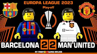 Barcelona vs Manchester United 2-2 • Europa League 2023 All Goals & Hіghlіghts in Lego Football