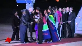 Raw Video: Michelle Obama Arrives in S. Africa