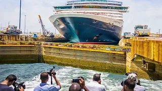 Ternyata Begini Proses Menaikkan Kapal di Terusan Panama