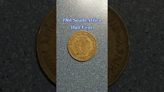 1961 South Africa Half Cent #coin #coincollection #coincollecting #numismatics #shortvideo