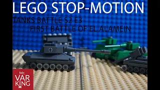 LEGO stop motion TANKS BATTLE S2 E3 First Battle Of El Alamein