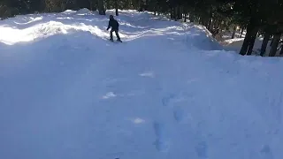 Skied on a side trail at Sasquatch mountain