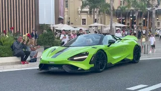 SUPERCARS MONACO 2023 - Lamborghini Huracan STO, Ferrari 296 GTB, Ferrari Testa Rossa, Porsche GT3RS