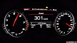 605HP Audi RS6 C7 Performance Launch Control 0-300km/h Acceleration