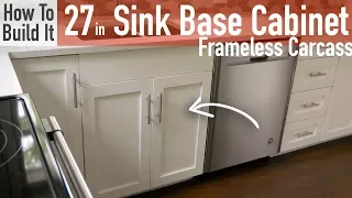 DIY 27in Sink Base Cabinet Carcass (Frameless)