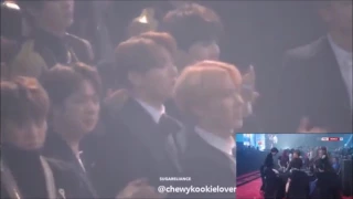 BTS reaction to TWICE Song of the year at SMA 170119