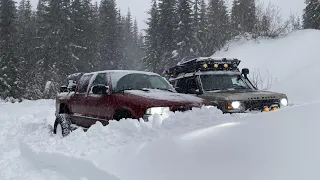 Camping In A Blizzard With The Ultimate Budget S10 Snow Truck!