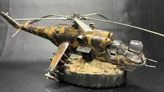 Model Restoration No.4 Mil mi-24 Hind Gunship Monogram 1:48 2023 February 5