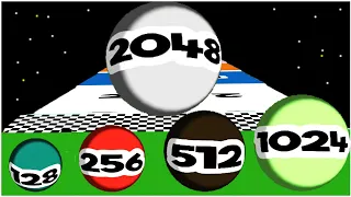 Runner Merge Balls 2048 - Gameplay Walkthrough - Max Levels (Lvl 1-25)