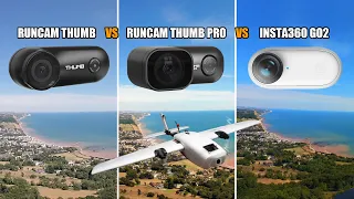 🛩️ Which Camera Is Best? | Runcam Thumb vs Runcam Thumb PRO vs Insta360 GO2