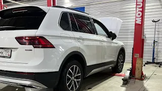 Замена масла в роботе DSG DQ250 Volkswagen Tiguan 2020 года