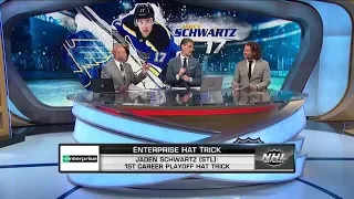 Enterprise Hat Trick:  Schwartz lifts Blues by Jets   Apr 20,  2019