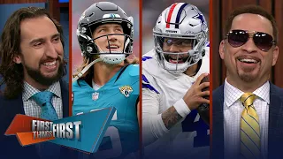 49ers def. Jaguars, The Prince struggles, Cowboys bring A Game vs. Giants | NFL | First Things First