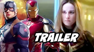 Avengers Endgame Trailer Captain Marvel Scenes Breakdown