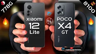 Xiaomi 12 Lite vs POCO X4 GT Camera Display | Body | AnTuTu | Display | Benchmark | full Comparison