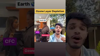 Ozone layer depletion #ytshorts #science #chemistry