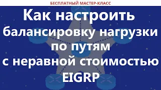 Как настроить балансировку нагрузки по путям с неравной стоимостью EIGRP