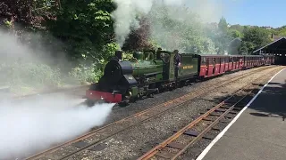 spitfire steam locomotive on the romney hythe and dymchurch railway kent