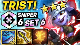 *ONE SHOT TRIST ⭐⭐⭐ 6 SNIPER BUILD!* - TFT SET 6 Guide Teamfight Tactics BEST COMPS PBE Gameplay