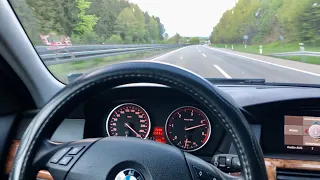 BMW 525D E60 3,0 TOP SPEED DRIVE