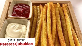 🏆Meşhurr Çıtır Patates Çubukları 😲HER Evde olan Malzemelerle Harika bir lezzet|Mutlaka deneyin|👌