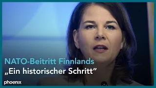 Annalena Baerbock zu einem möglichen NATO-Beitritts Finnlands am 14.02.23