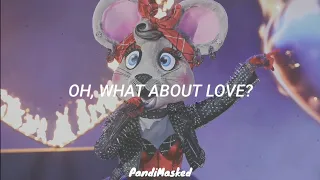 Anonymouse Performs "What About Love" By Heart (Lyrics) | The Masked Singer