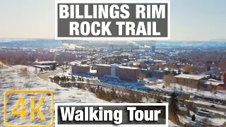 4K City Walks: Walking Billings Montana Rimrock Trail - Virtual Walk Walking Treadmill Video