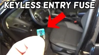 KEYLESS ENTRY MODULE FUSE LOCATION REPLACEMENT FORD FOCUS MK3 2012-2018