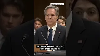 “Save The Children Of Gaza” | Protestors With ‘Blood-clad’ Hands Disrupt Blinken’s Congress Hearing